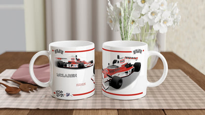 McLaren M23 1974 F1 Motor Racing Art Mug