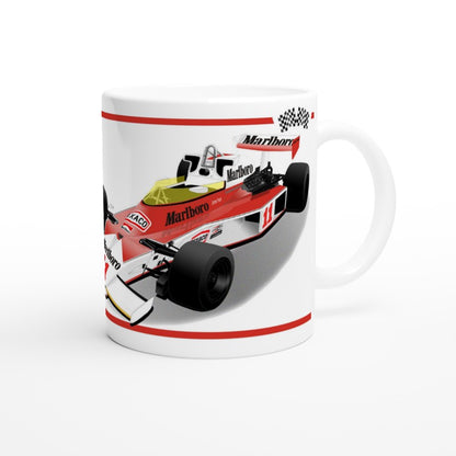 McLaren M23 1976 F1 Motor Racing Art Mug