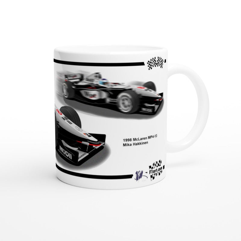 McLaren MP4-13 Motor Racing F1 Art Mug