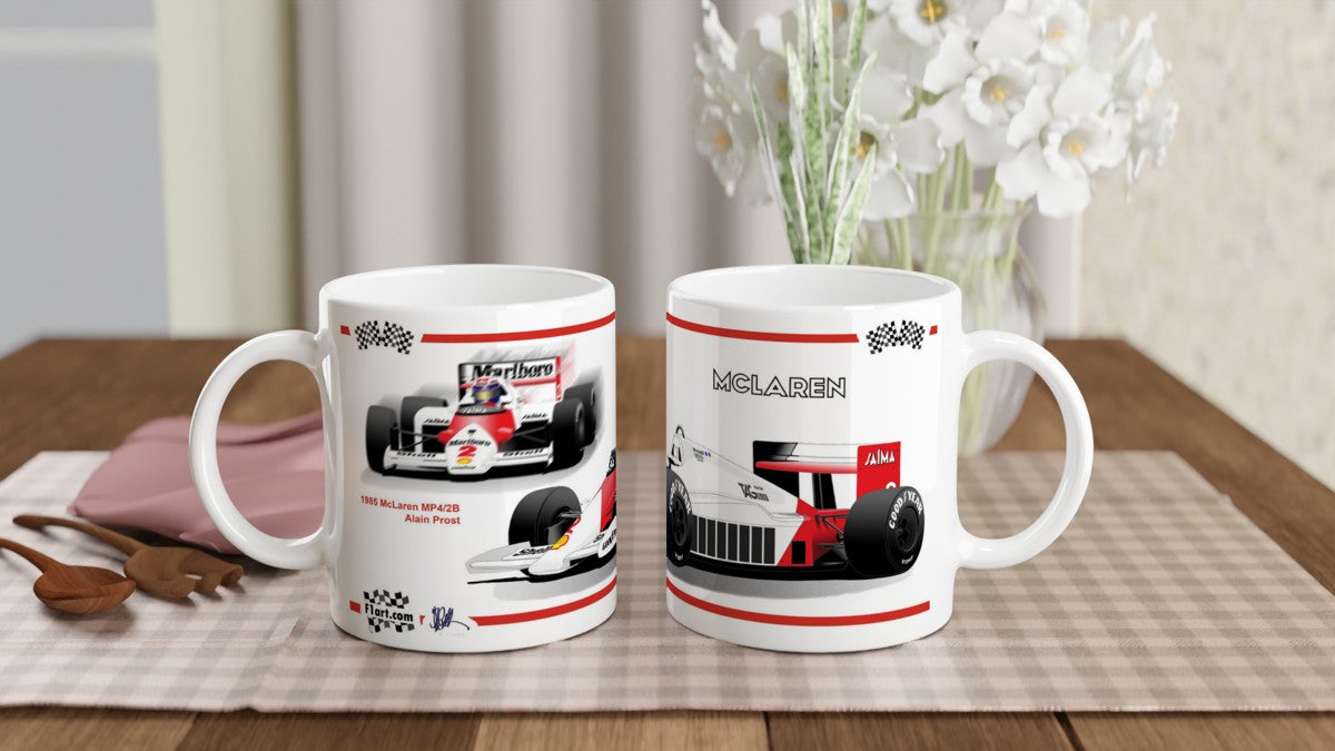 McLaren MP4-2B F1 Motor Racing Art Mug