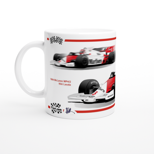 McLaren MP4-2 F1 Motor Racing  Art Mug