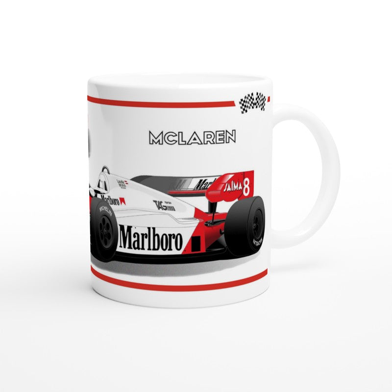 McLaren MP4-2 F1 Motor Racing  Art Mug