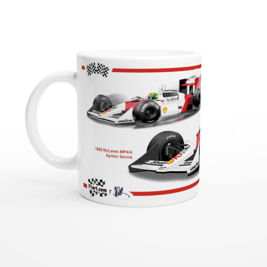 McLaren MP4-4 F1 Motor Racing Art Mug