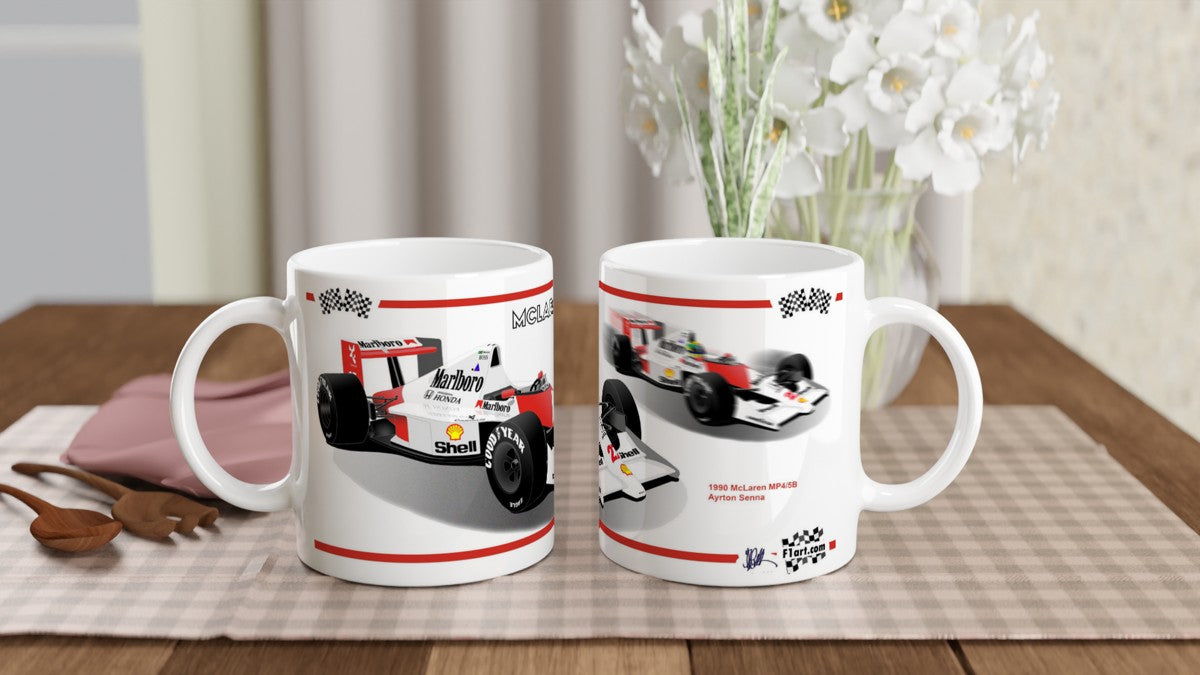 McLaren MP4-5B F1 Motor Racing Art Mug