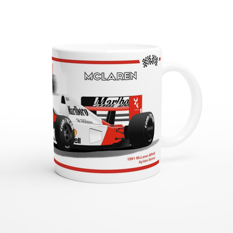 McLaren MP4-6  F1 Motor Racing Art Mug