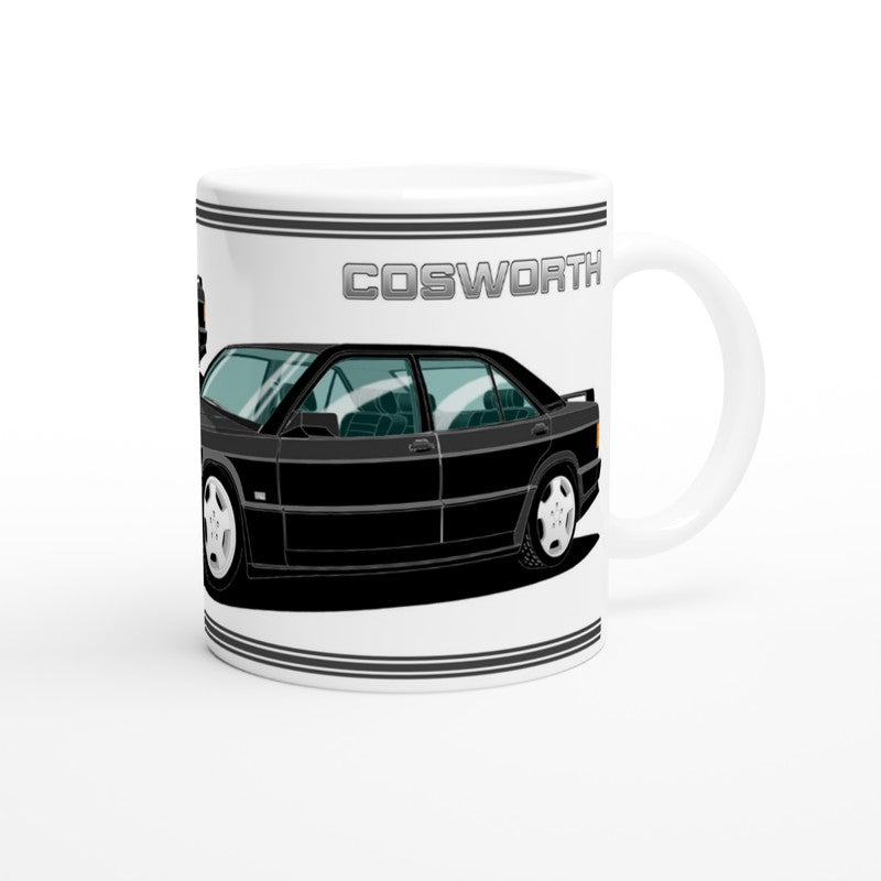 Mercedes 190E Cosworth in Black Art Mug