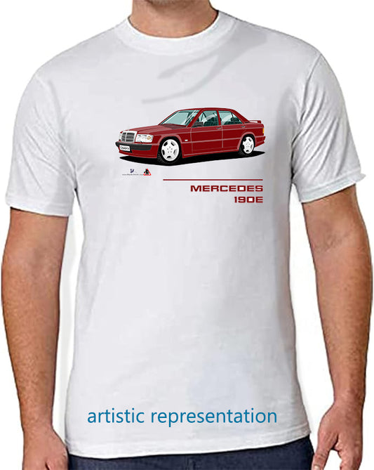 Mercedes 190E Cosworth in Red T Shirt