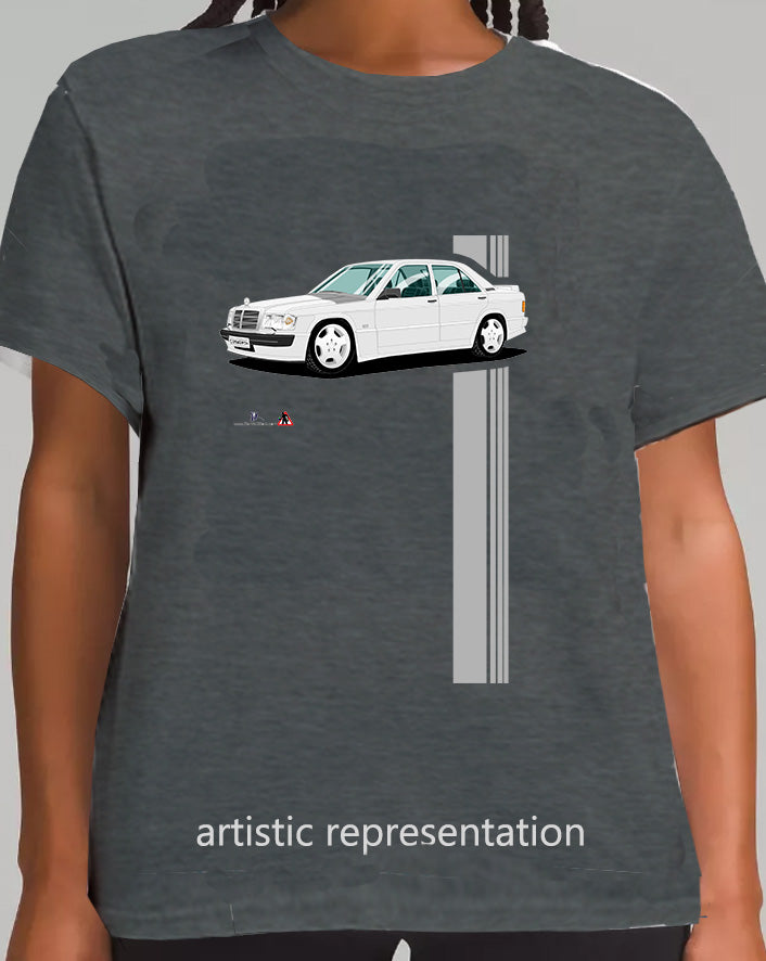 Mercedes 190E Cosworth in Silver T Shirt