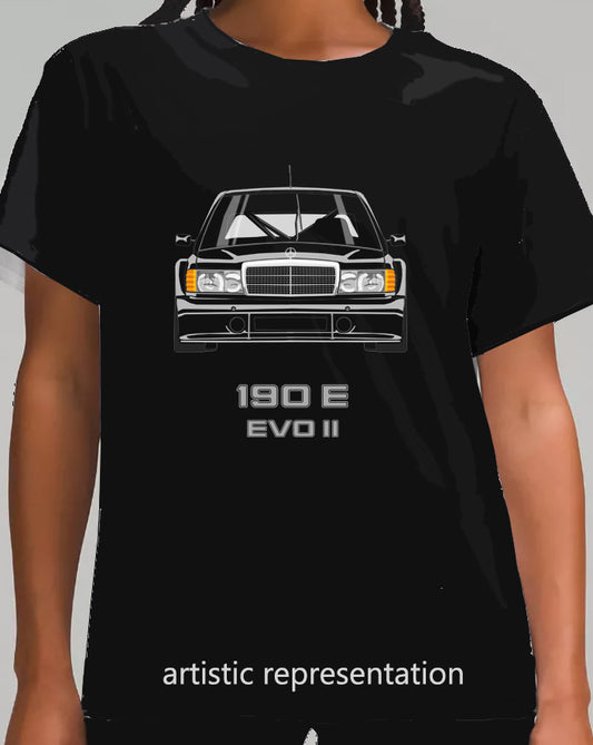 Mercedes 190E Evo 2 in black T Shirt
