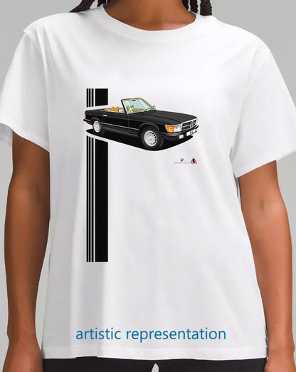 Mercedes SL (R107) in Black and Tan T Shirt