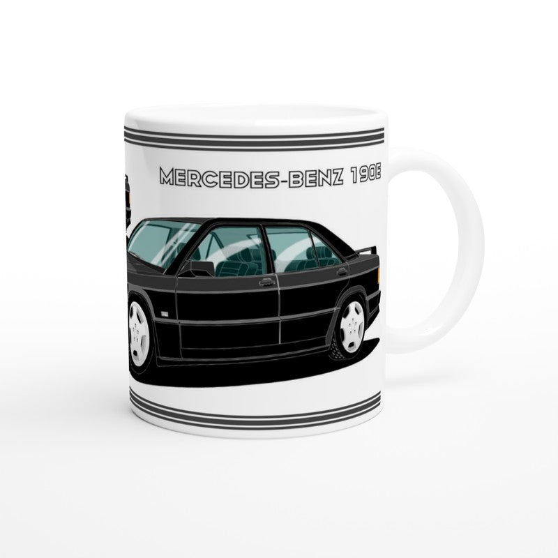 Mercedes 190E Cosworth in Black Art Mug
