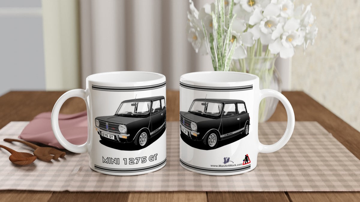 Mini 1275GT in Black Art Mug