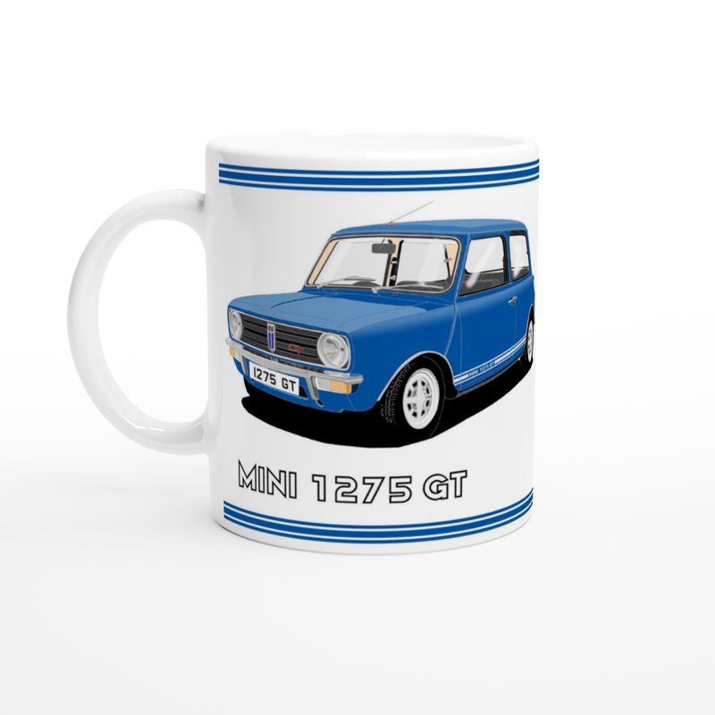 Mini 1275GT in Blue Art Mug