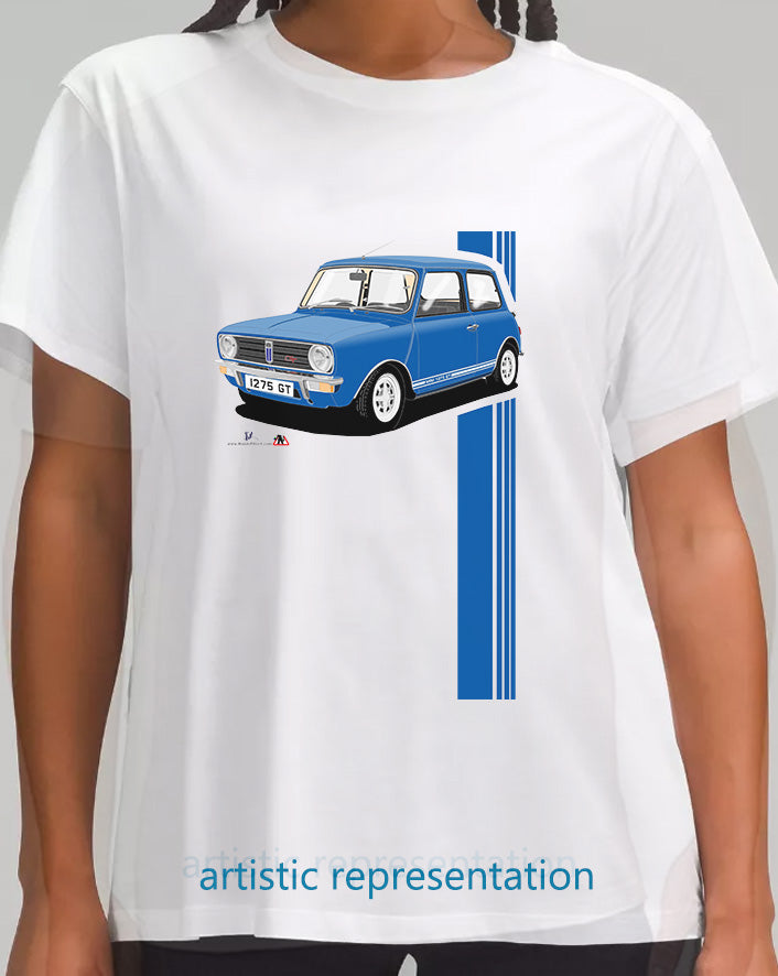 Mini 1275GT in Blue T Shirt