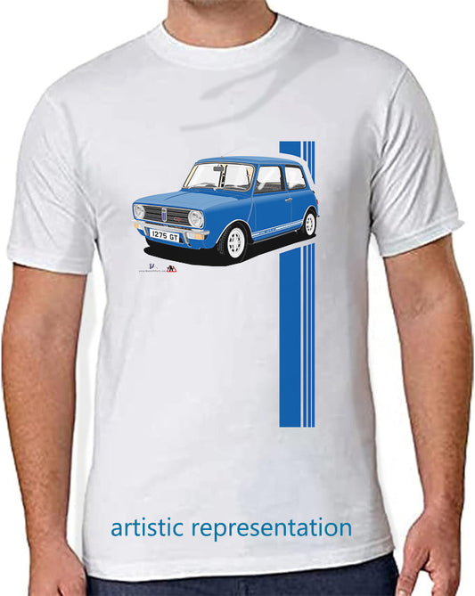 Mini 1275GT in Blue T Shirt