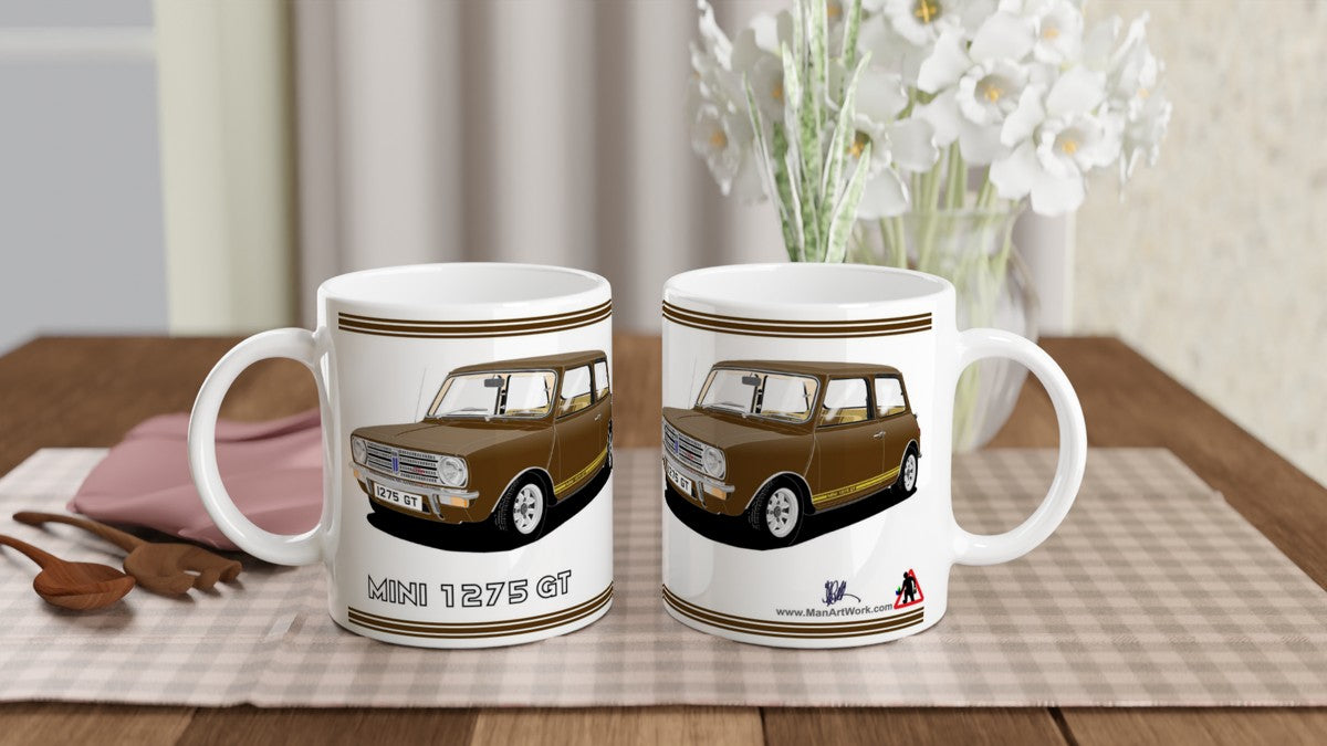 Mini 1275GT in Brown Art Mug