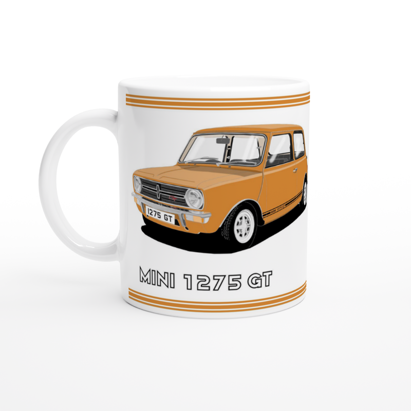 Mini 1275GT in Orange Art Mug