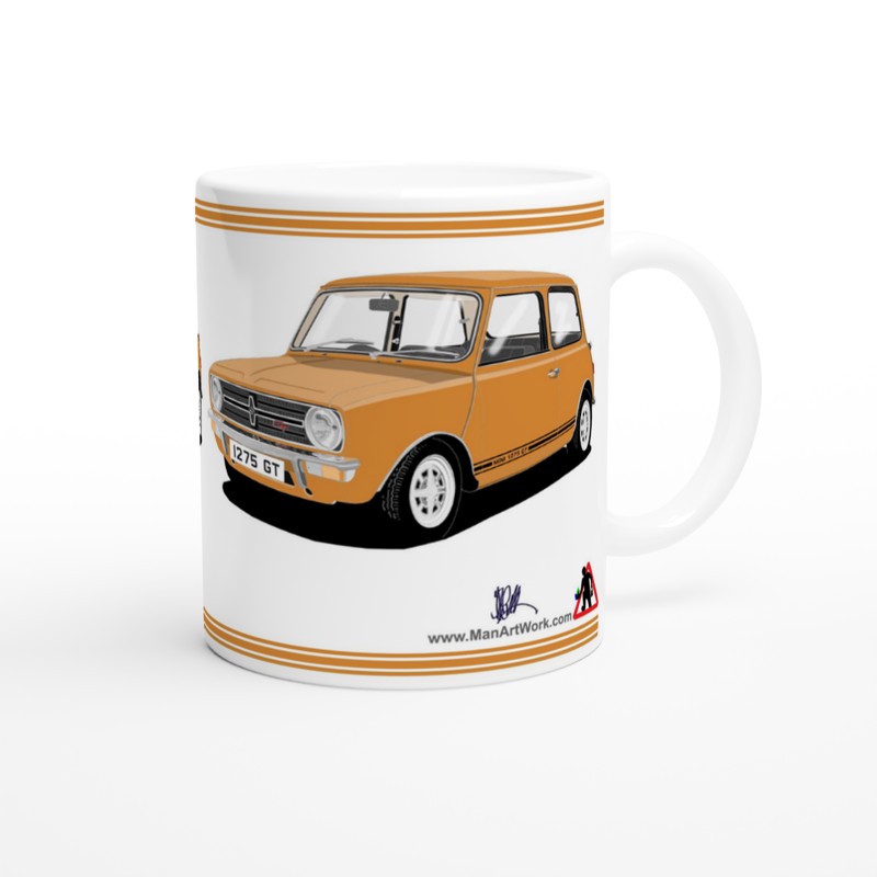 Mini 1275GT in Orange Art Mug