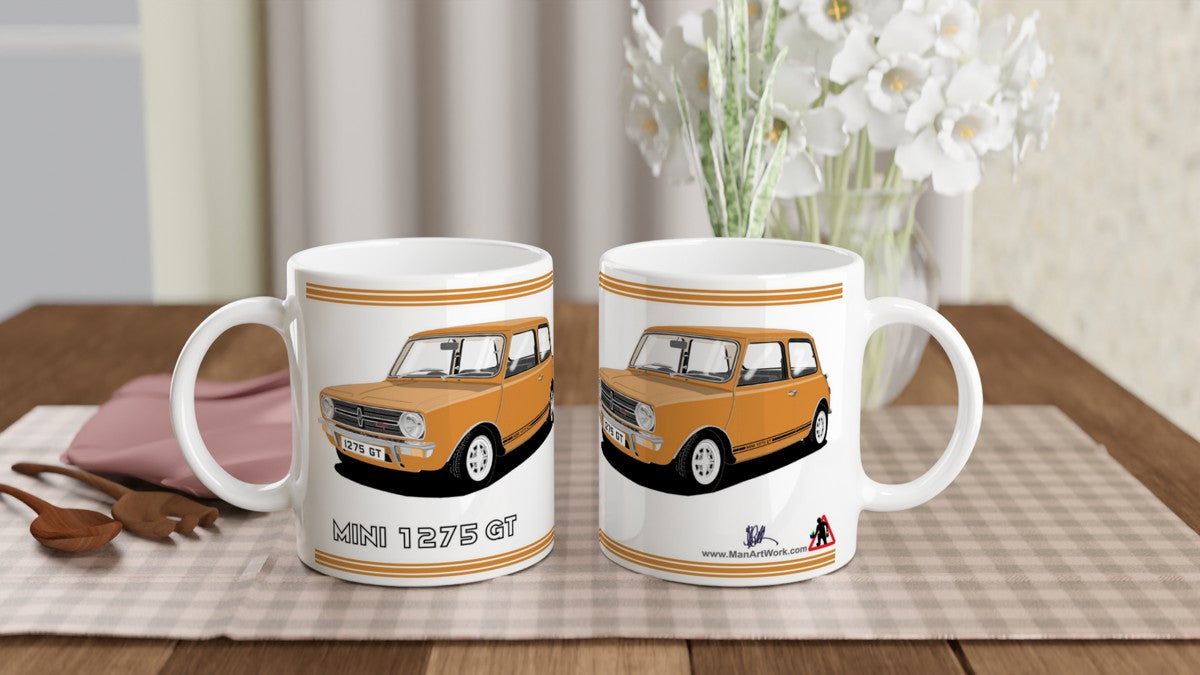 Mini 1275GT in Orange Art Mug