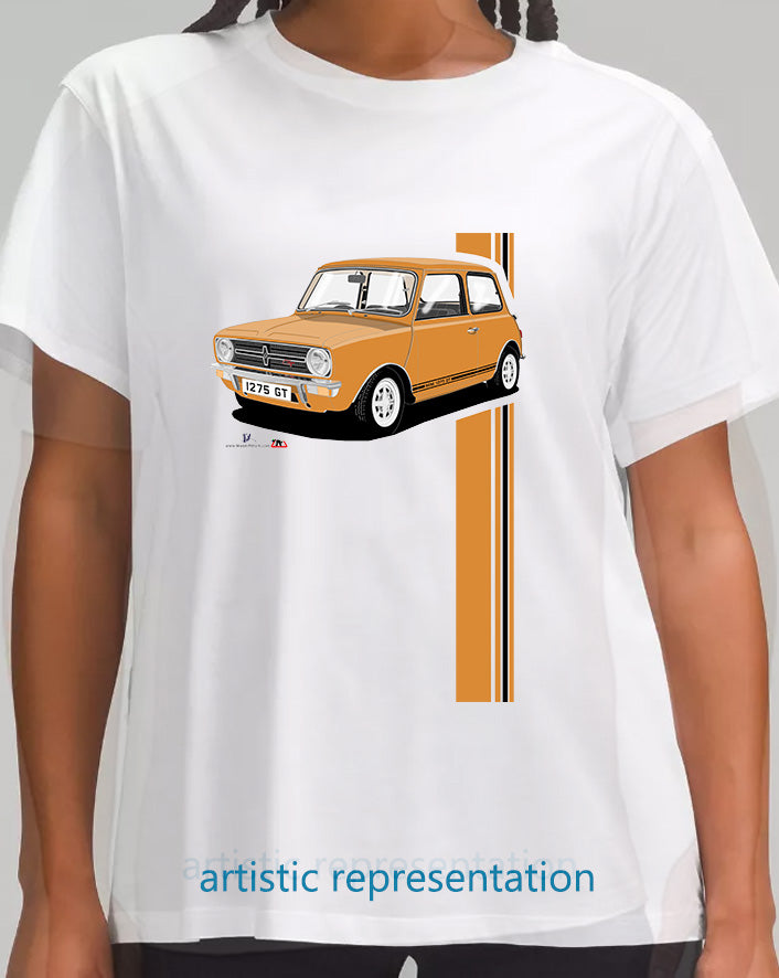 Mini 1275GT in Orange T Shirt