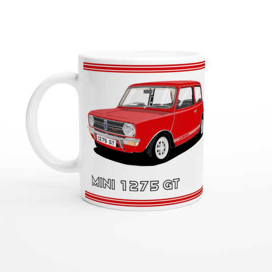 Mini 1275GT in Red Art Mug