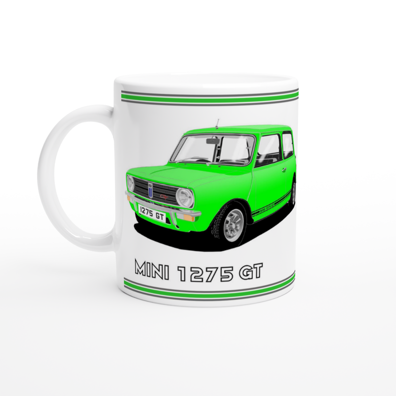 Mini 1275GT in Vivid Green Art Mug