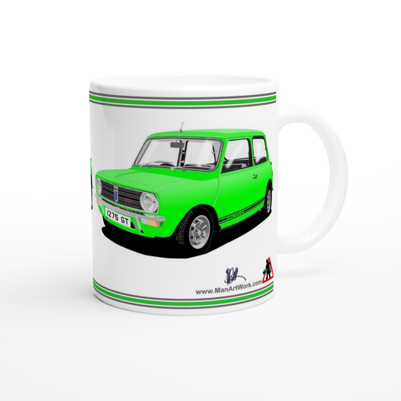 Mini 1275GT in Vivid Green Art Mug