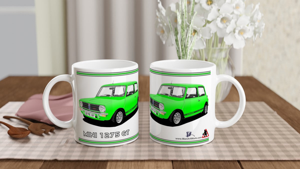 Mini 1275GT in Vivid Green Art Mug