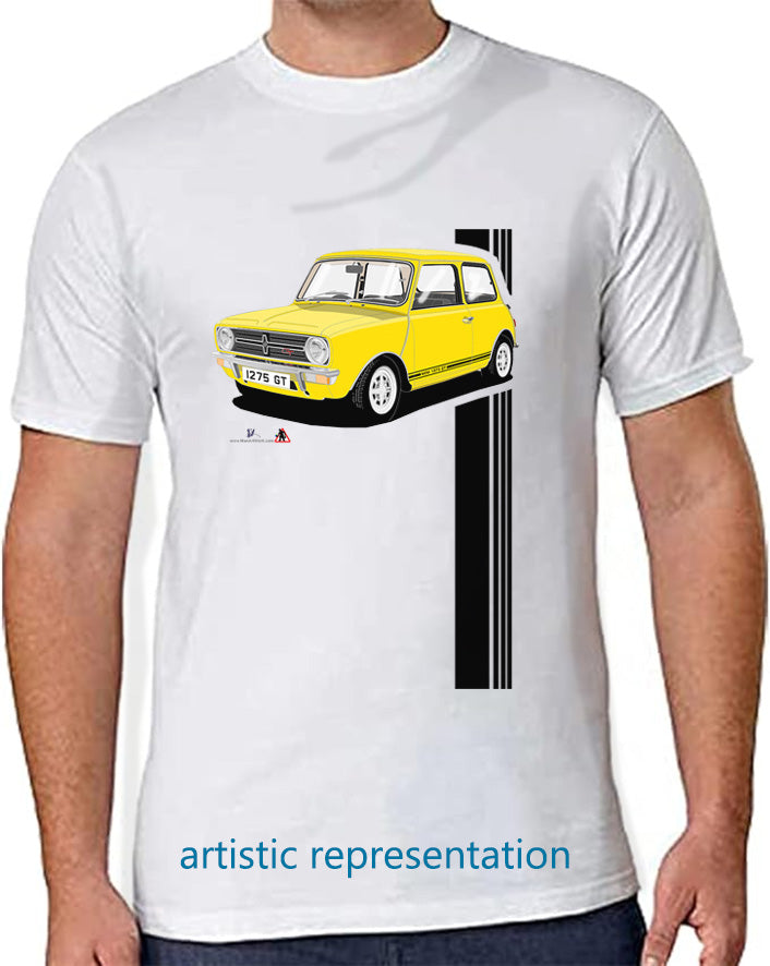 Mini 1275GT in Yellow T Shirt