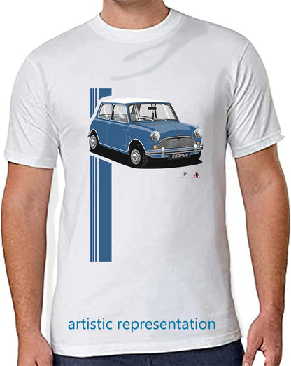 Mini Cooper Mk1 in Blue T Shirt