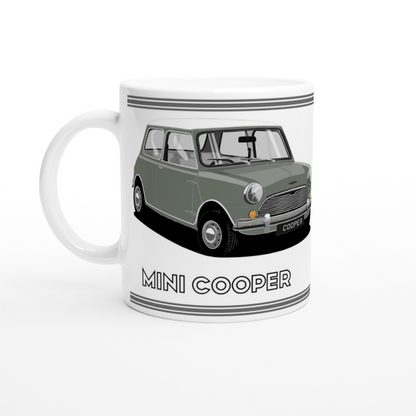 Mini Cooper Mk1 in Gray Art Mug