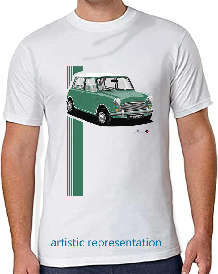 Mini Cooper Mk1 in Green T Shirt