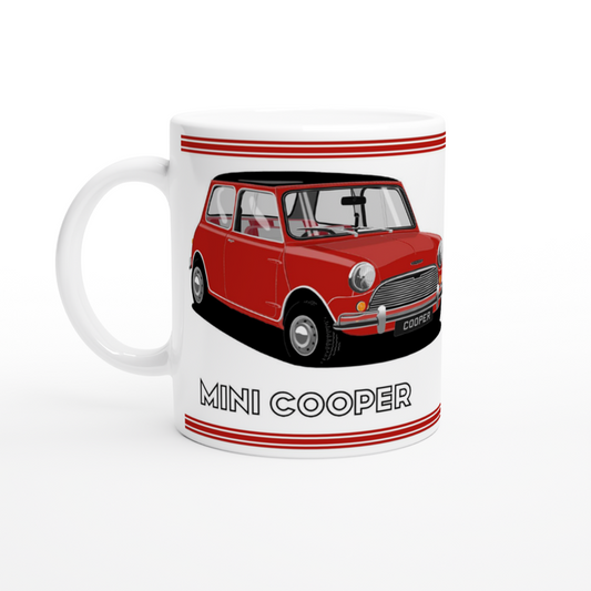 Mini Cooper Mk1 in Red & Black Art Mug