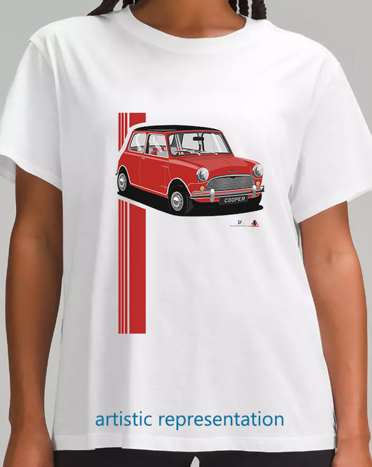 Mini Cooper Mk1 in Red & Black T Shirt