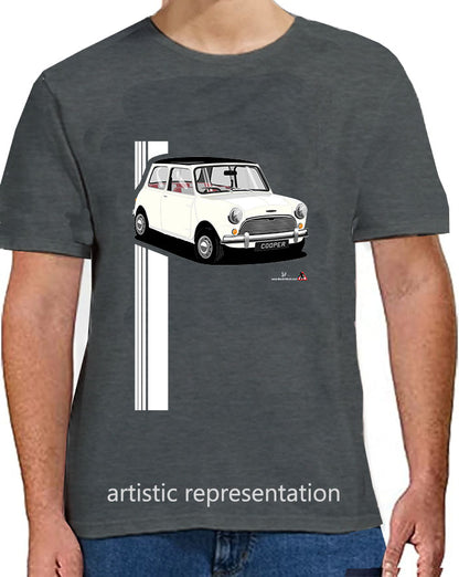 Mini Cooper Mk1 in White T Shirt