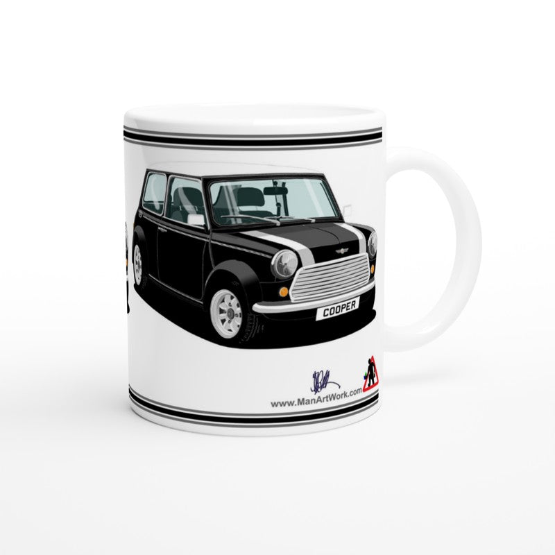 Mini Cooper Mk7 in Black Art Mug