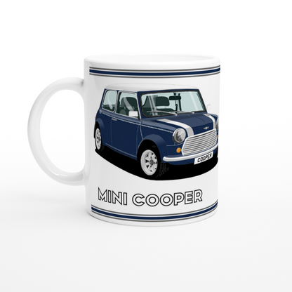 Mini Cooper Mk7 in Blue Art Mug