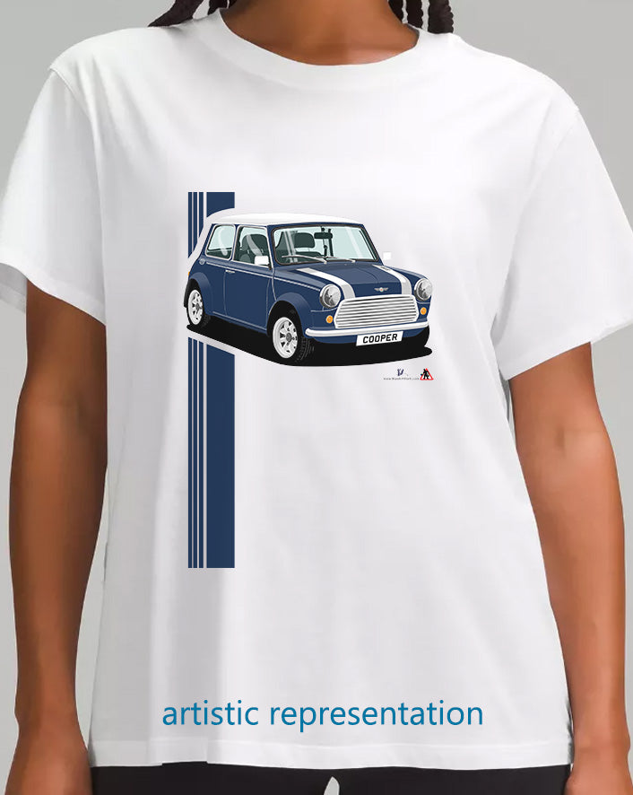 Mini Cooper Mk7 in Blue T Shirt