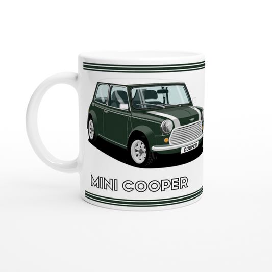 Mini Cooper Mk7 in Green Art Mug