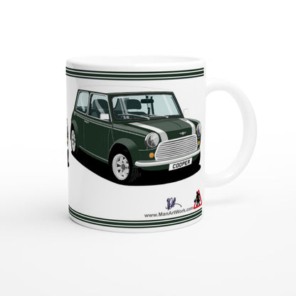 Mini Cooper Mk7 in Green Art Mug