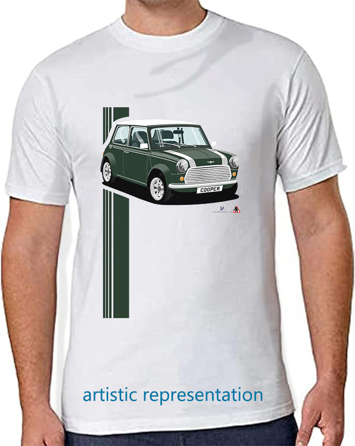 Mini Cooper Mk7 in Green T Shirt