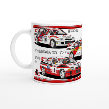 Mitsubishi Evo Rally Cars Mug