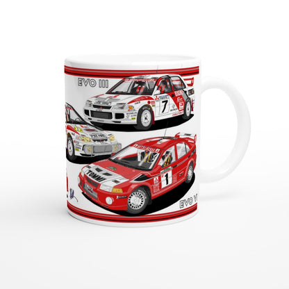 Mitsubishi Evo Rally Cars Mug