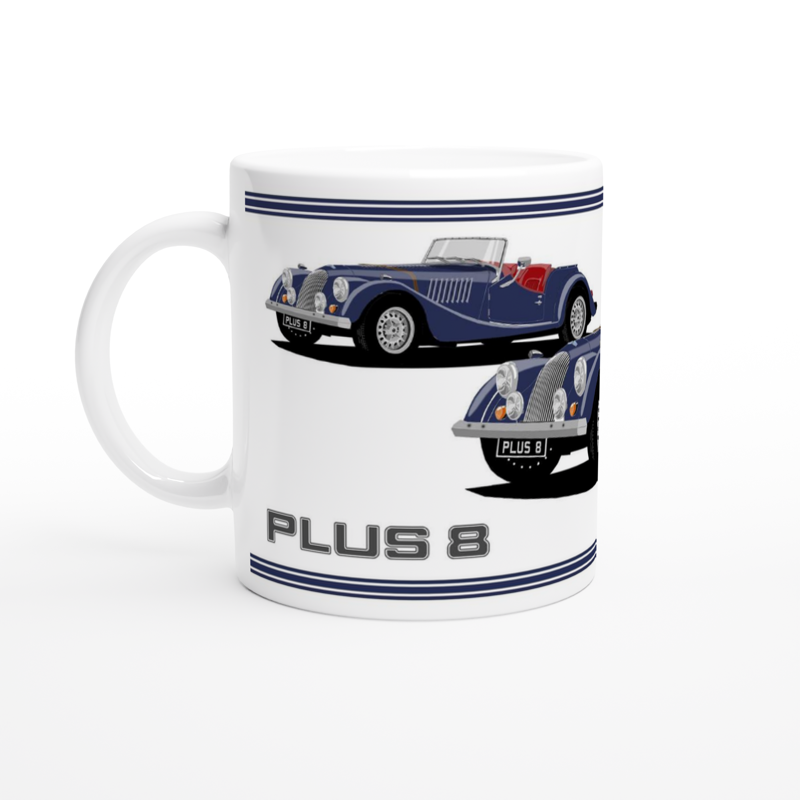 Morgan Plus 8 in Blue  Art Mug