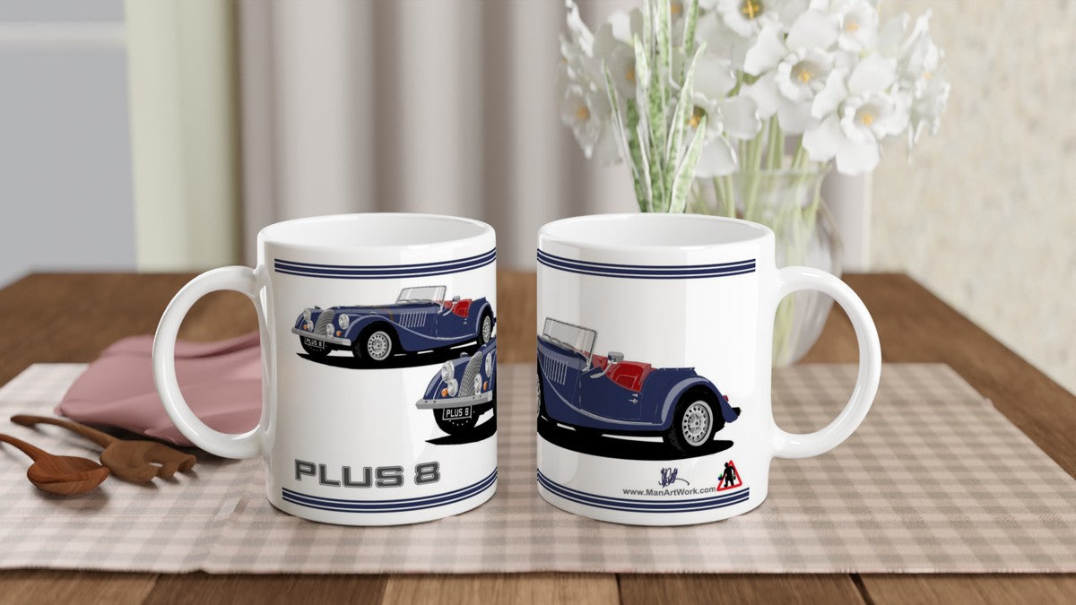 Morgan Plus 8 in Blue  Art Mug