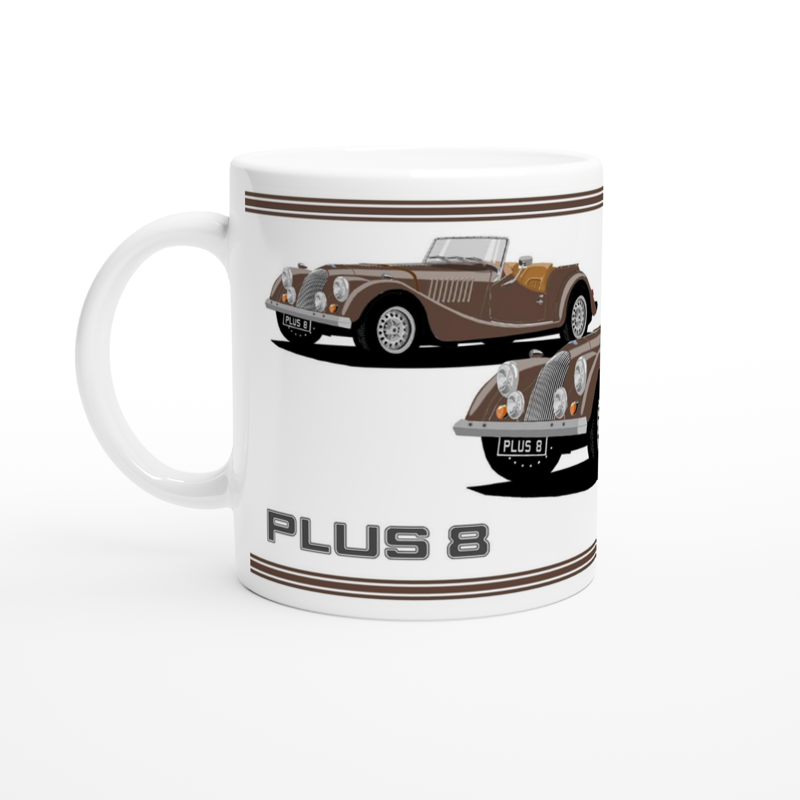 Morgan Plus 8 in Brown  Art Mug
