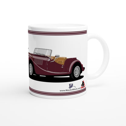 Morgan Plus 8 in Burgundy  Art Mug