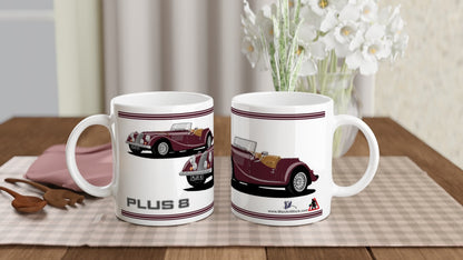 Morgan Plus 8 in Burgundy  Art Mug