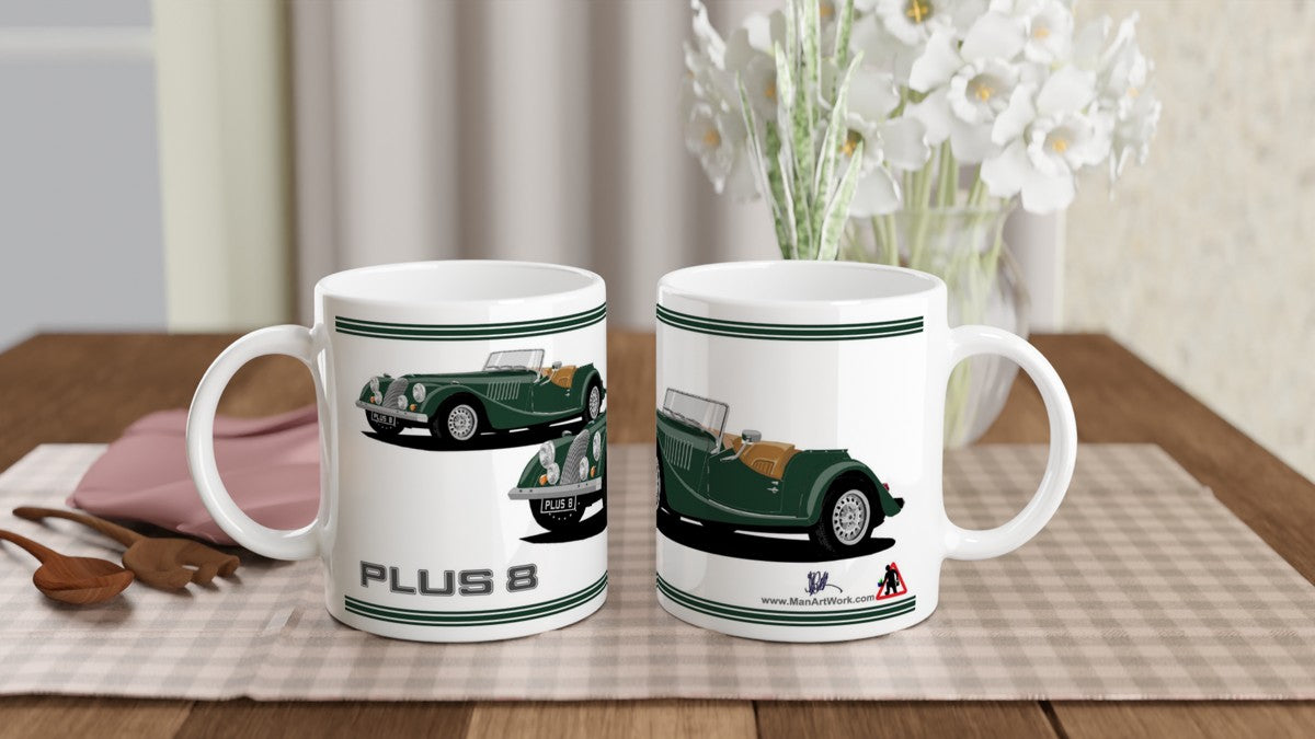 Morgan Plus 8 in Green  Art Mug