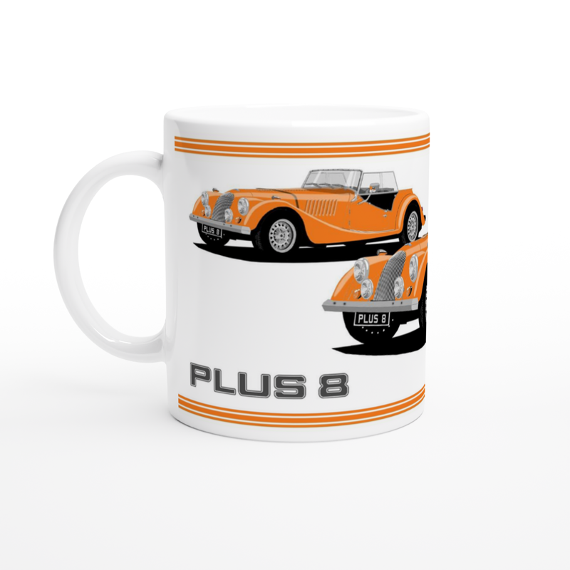 Morgan Plus 8 in Orange  Art Mug